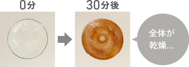 全体が乾燥...
