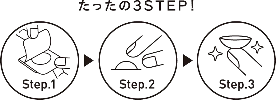 たったの3STEP!