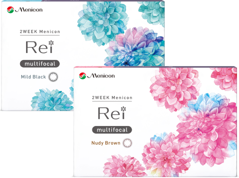 2WEEKメニコン Rei マルチフォーカル ヌーディ ブラウン マイルド ブラック