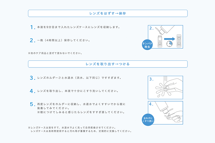 ハードコンタクトレンズのケア方法