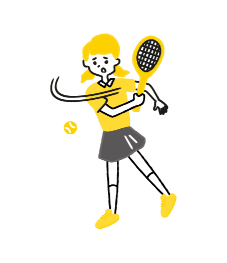 ラケット系スポーツ（テニス、卓球、バドミントンなど）