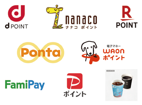 交換できるポイントサービス（一例）