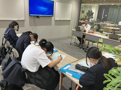 職場見学のようす