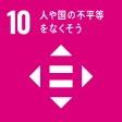 SDGsゴール10 人や国の不平等をなくそう のアイコン