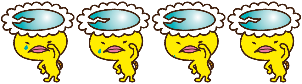 じゃくてん 頭のレンズがかわいたり、われたりすると泣いちゃうキュ〜