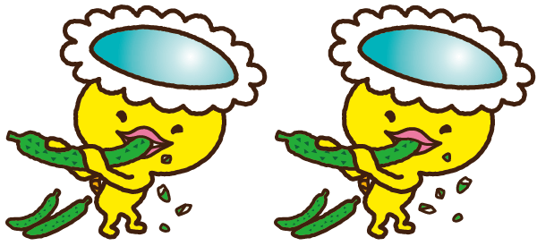 すきなたべもの きゅうり レンズ豆